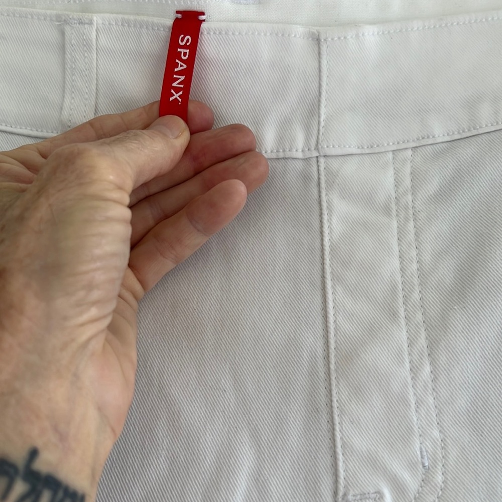 Spanx Cropped wide band denim